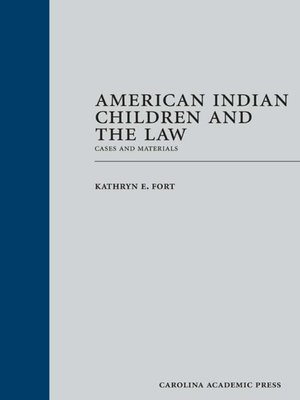 cover image of American Indian Children and the Law